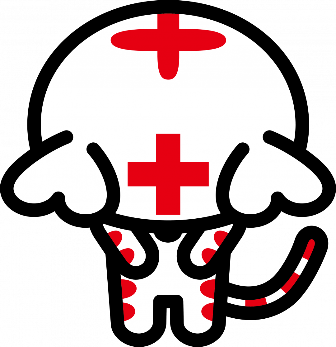 おじぎをするハートラちゃん