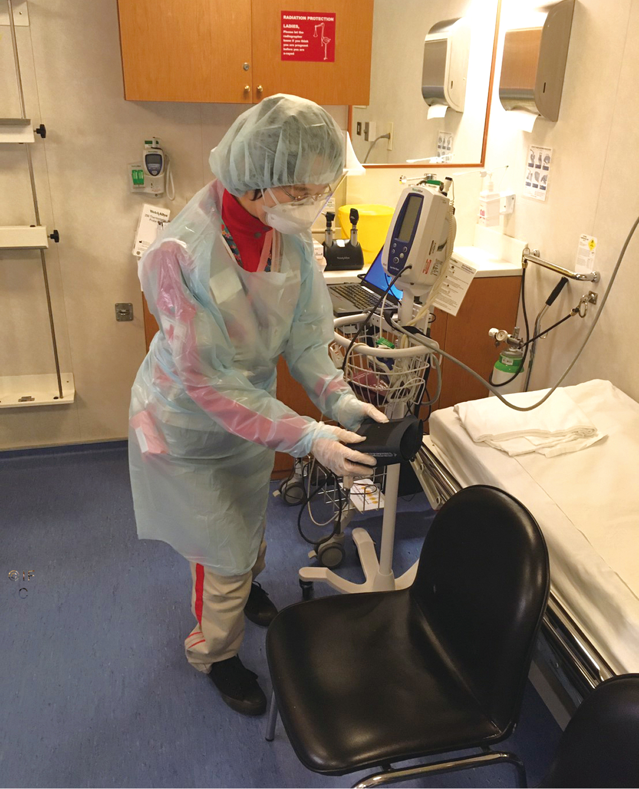 クルーズ船内の診察所での國分師長