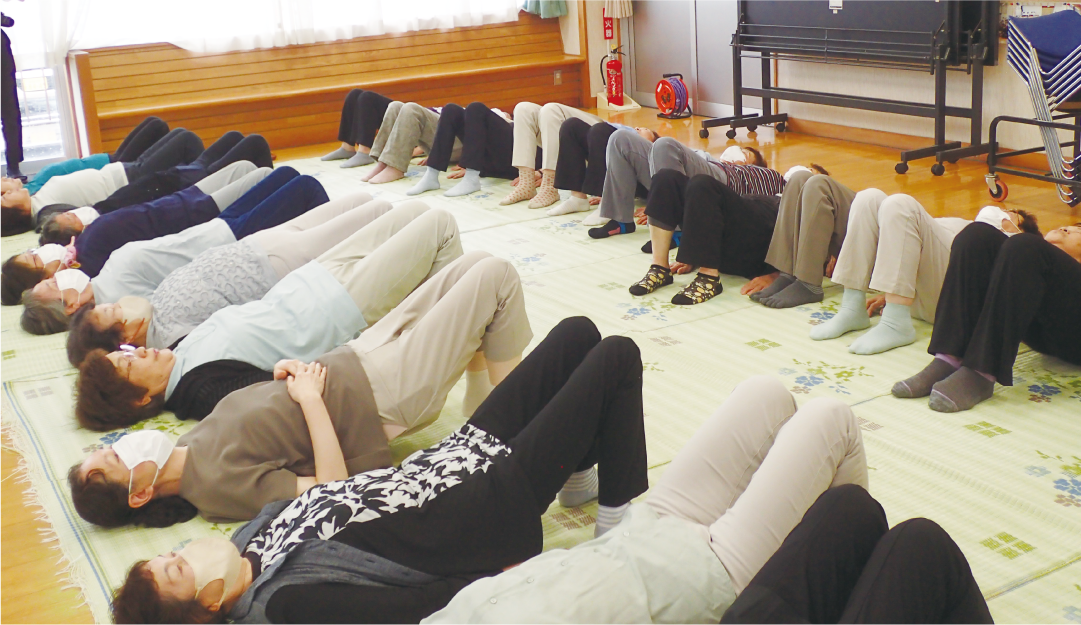 秋田県　公民館でのサポーター活動の様子