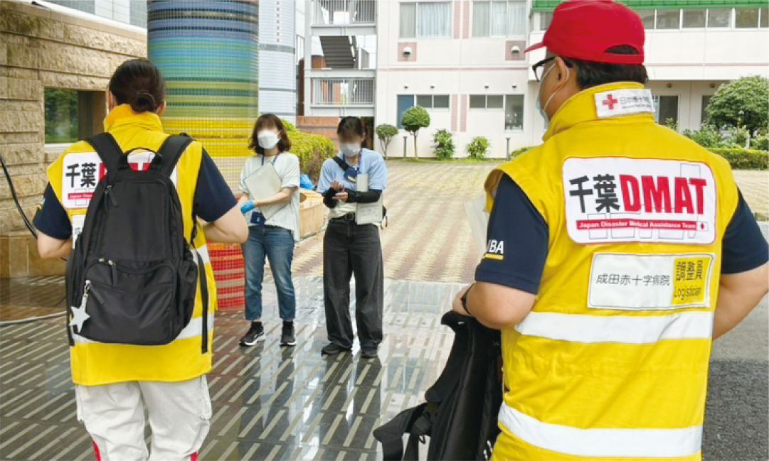 千葉県　被災地で活動する成田赤十字病院のDMAT