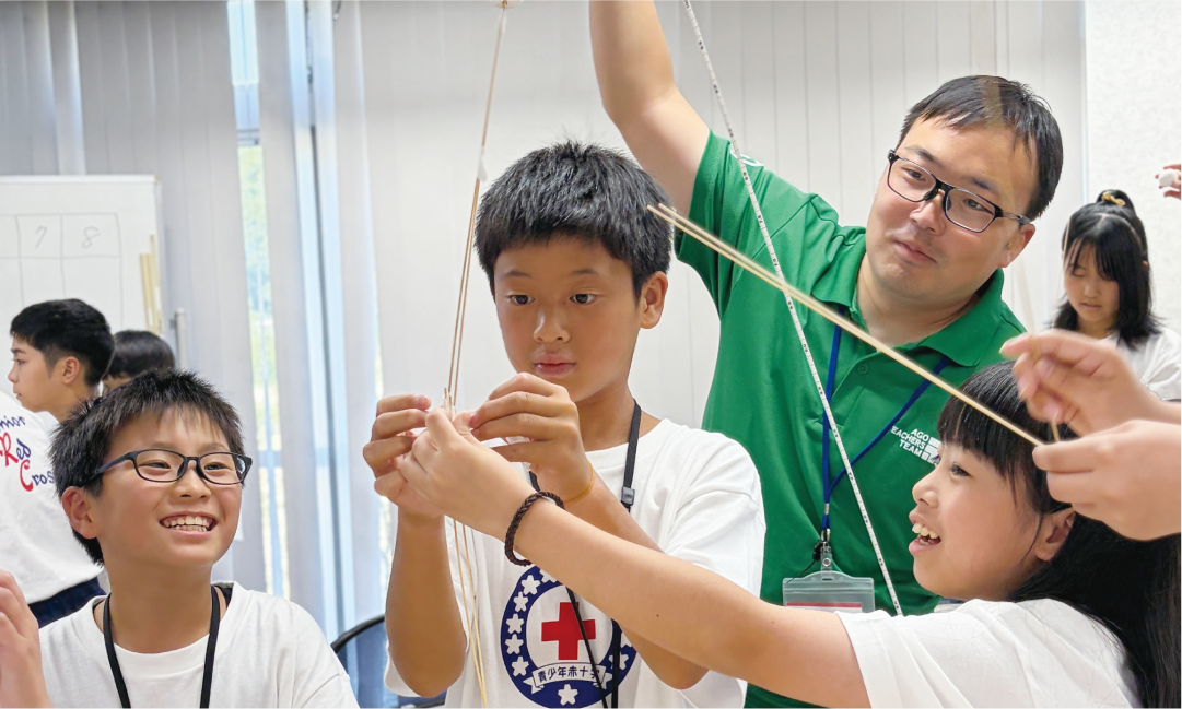 福井県　トレセンのプログラムに取り組む小中学生