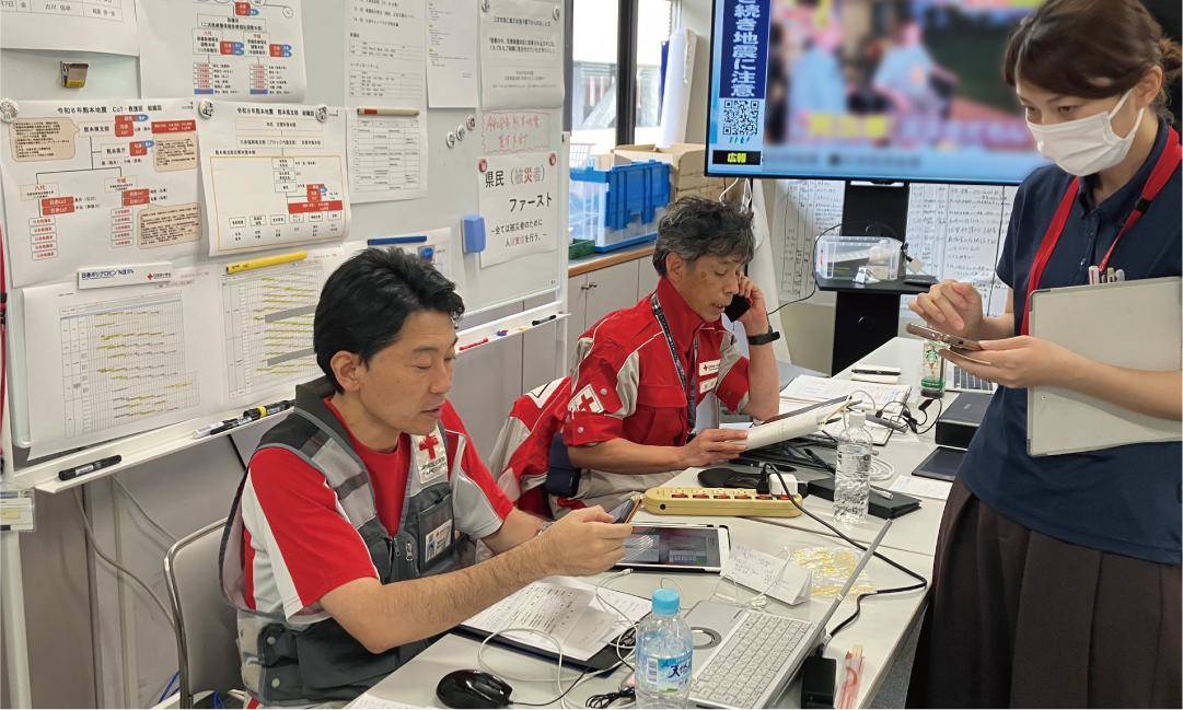 熊本県支部で支援業務に携わる小林さん