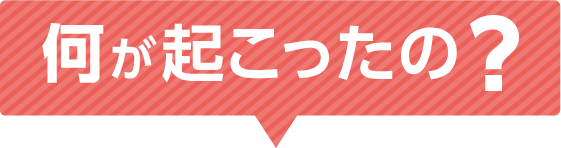 何が起こったの?