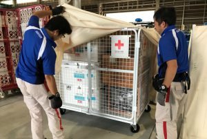 熊本赤十字病院から派遣された技術スタッフ.jpg