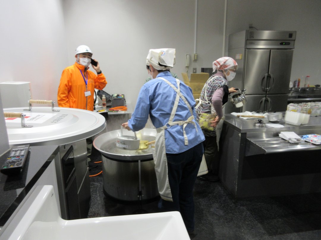 炊き出し訓練①（札幌市）