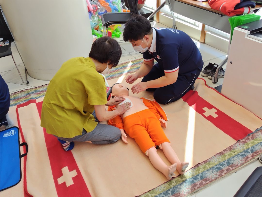 北見：とっさの手当を学ぼう（赤十字フェス）