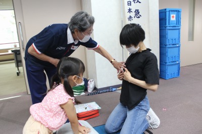 親子で救急法③