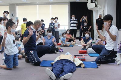 親子で救急法⑥