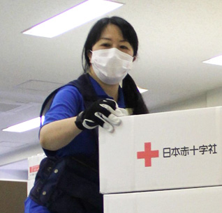 東京都支部赤十字救護ボランティアの方