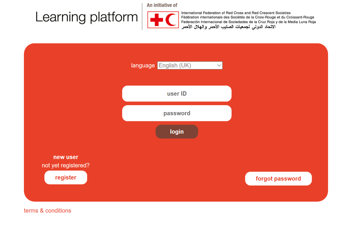 The Red Cross Red Crescent Learning platform