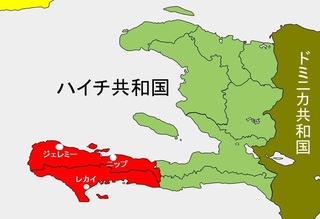 ハイチ周辺地図