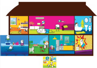 今年のテーマ「家庭内の事故」にちなんで連盟が作成した視覚教材