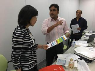 ロールプレーイングをしている様子