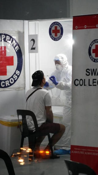フィリピン赤十字社のPCR検査