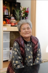 仮設住宅入居の際に日赤が寄贈した家電セットは今も重宝しているそうです