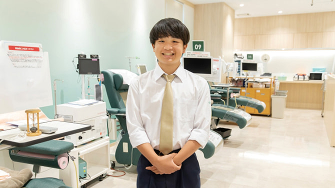 献血に支えられた命　“ありがとう、元気になりました！”