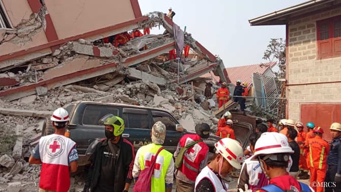 ミャンマー地震　現地を支える赤十字の活動