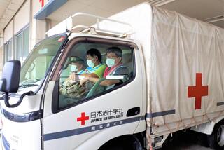 芦北町への物資搬送