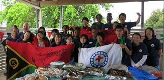 バヌアツ職員と