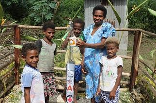 水道が設置された様子